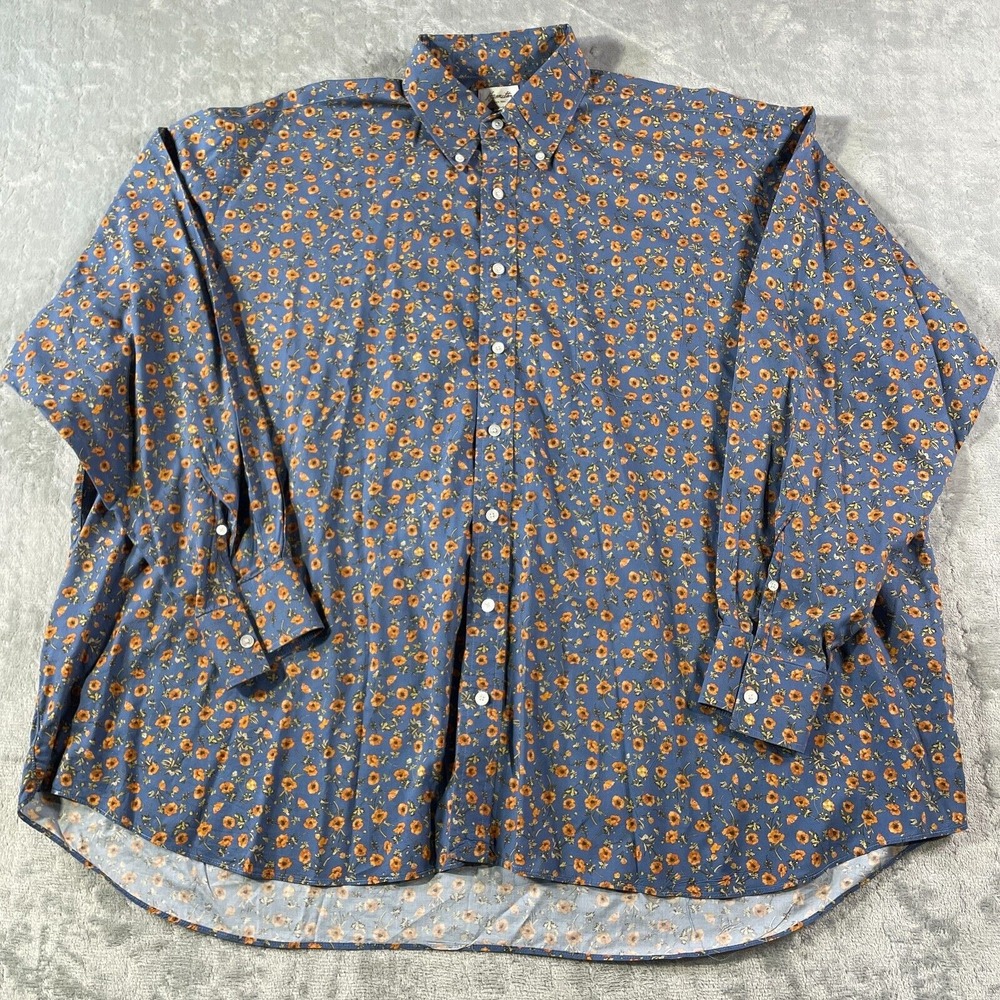 Hamilton Shirt Co Mens 16.5 33 Flowers Spring Resort Preppy‎ Casual Light Nov 20